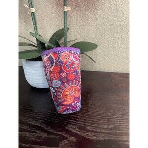 KOVERZ Neoprene Insulated Drink Sleeve Paisley Floral Tumbler Holder